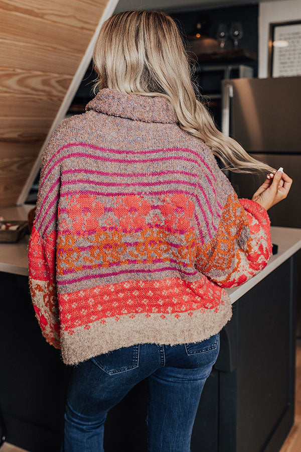 Autumn Brunch Knit Sweater in Heirloom Lilac Image - 5