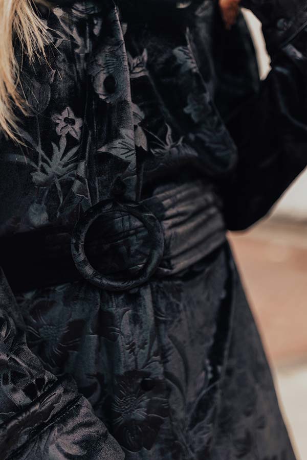 Downtown Elegance Velvet Dress Image - 4