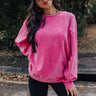 Espresso Run Sweater In Hot Pink Image - 1