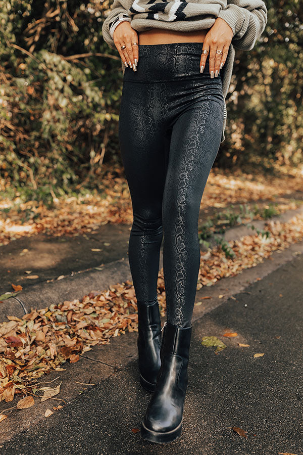 The Vianna High Waist Snake Print Legging Image - 2