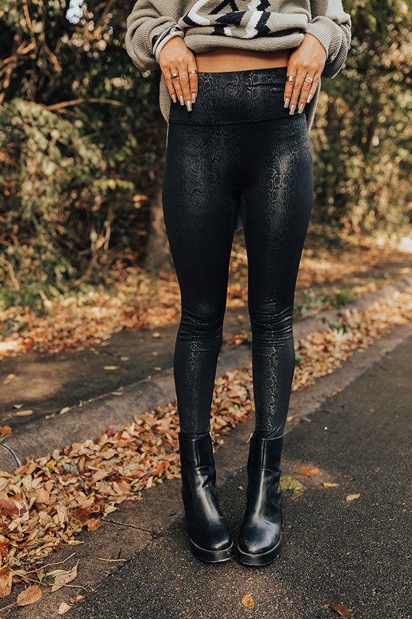 The Vianna High Waist Snake Print Legging Image - 1