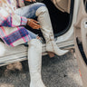The Spell Faux Leather Over The Knee Boot In White Image - 1