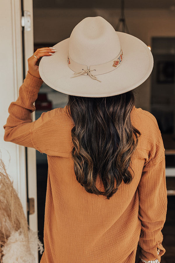 Incredible Love Felt Fedora In Ivory Image - 2