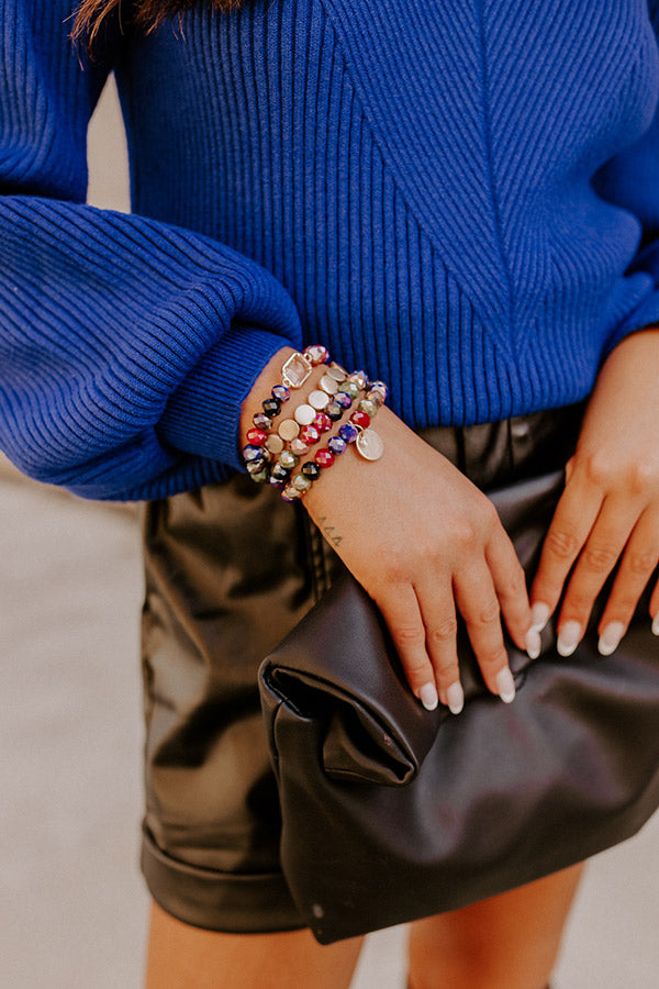 The Stack Me Pretty Bracelet Set In Multi Image - 1