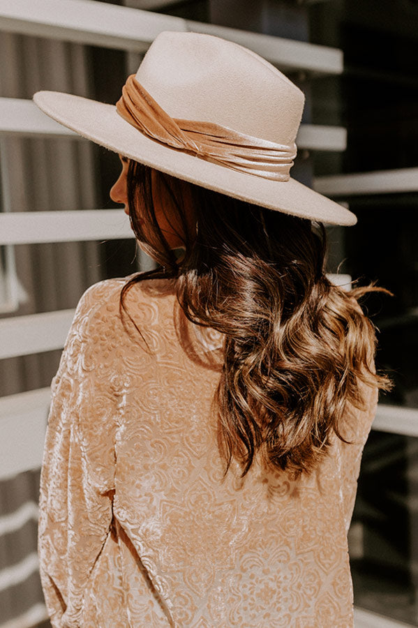 Showing Up Early Felt Fedora In Cream Image - 2