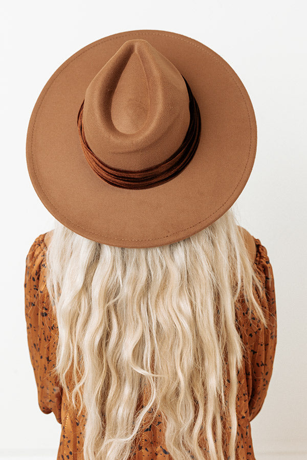 Showing Up Early Felt Fedora In Mocha Image - 2