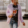 Cuddle So Close Eyelash Knit Cardigan In Lavender Image - 1