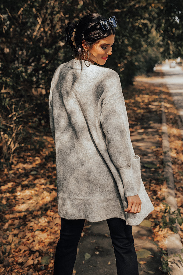 Most Likely To Fall In Love Cardigan In Grey Image - 3