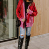 Staring At The Sunset Knit Cardigan In Red Image - 1