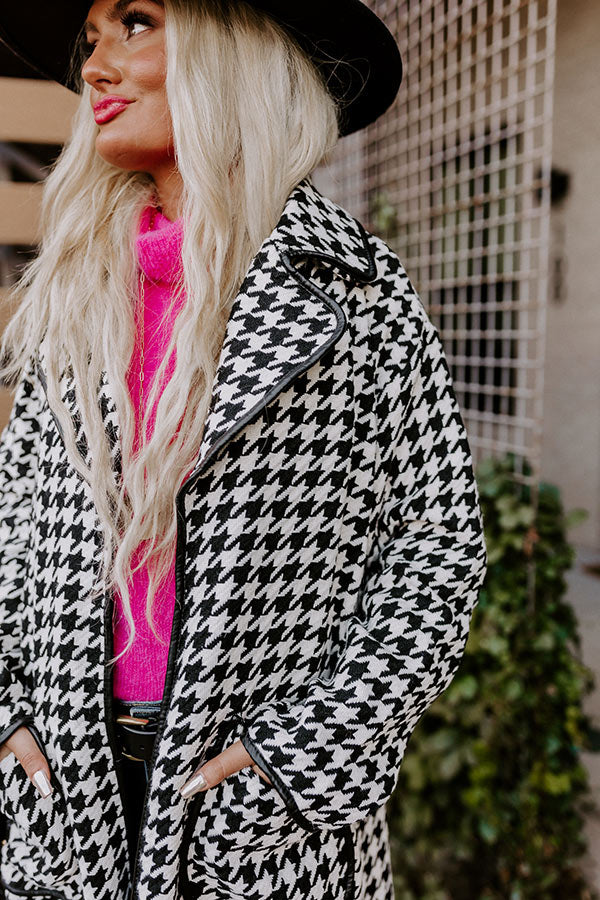 Wishing On Winter Houndstooth Coat Image - 2