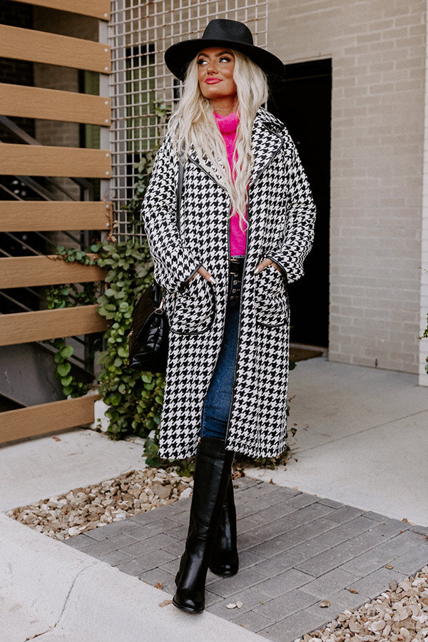 Wishing On Winter Houndstooth Coat Image - 1