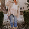 Cuddle So Close Eyelash Knit Cardigan In Iced Latte Image - 1