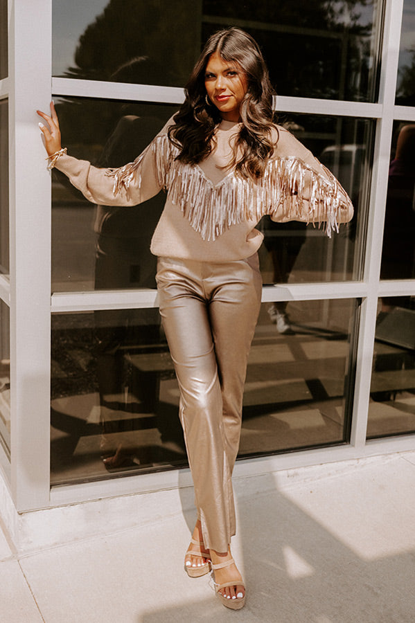 The Kelly High Waist Faux Leather Pants Image - 2