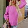 European Holiday Sweater Top In Violet Image - 1