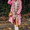 Plush Please Sherpa Coat in Pink Image - 1
