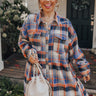 Cold Brew Babe Flannel Babydoll Dress Curves Image - 1