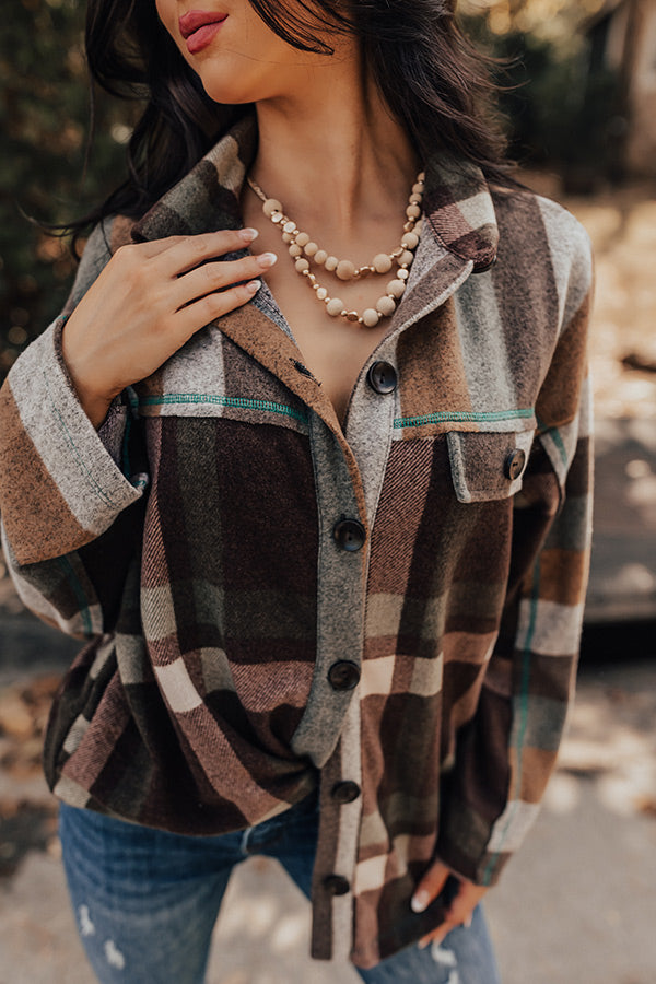 Casual Outing Layered Necklace In Natural Image - 2