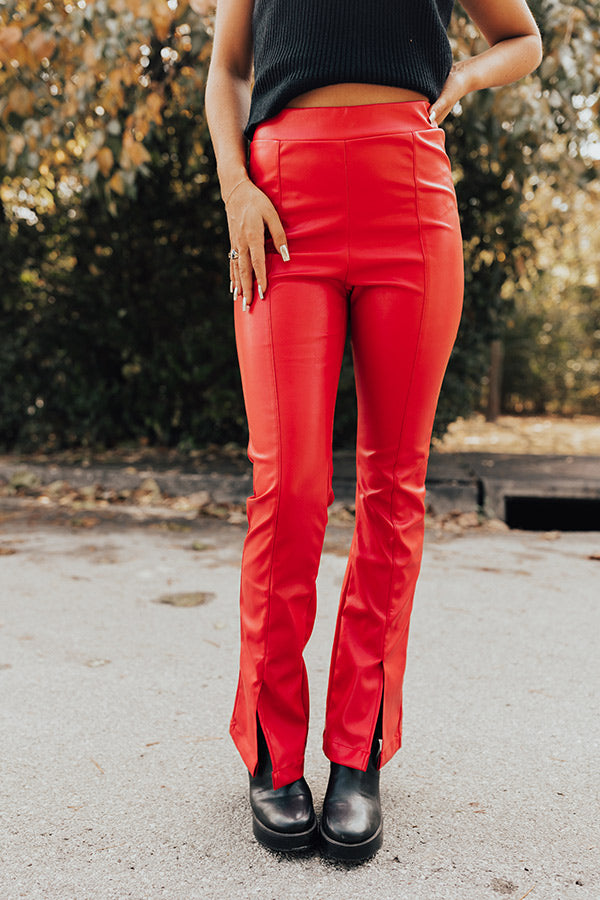 The Pip High Waist Faux Leather Pants Image - 1