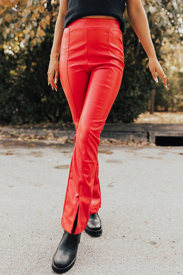 The Pip High Waist Faux Leather Pants Image - 2