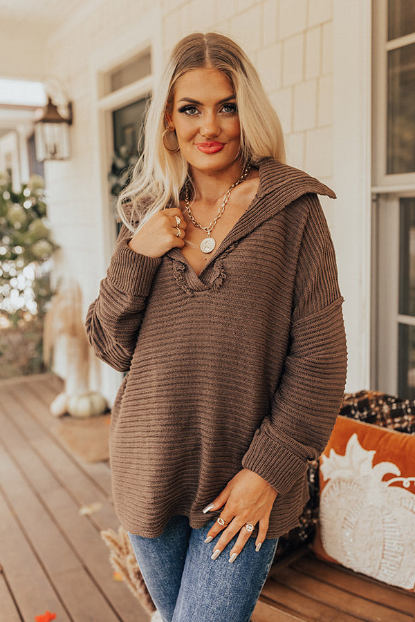 Sitting Fireside Sweater in Mocha