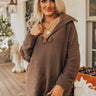 Sitting Fireside Sweater in Mocha Image - 1