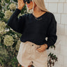 Just Joyful Knit Sweater In Black Image - 1