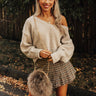Just Joyful Knit Sweater In Birch Image - 1