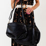East Side Chic Faux Leather Tote In Black Image - 1