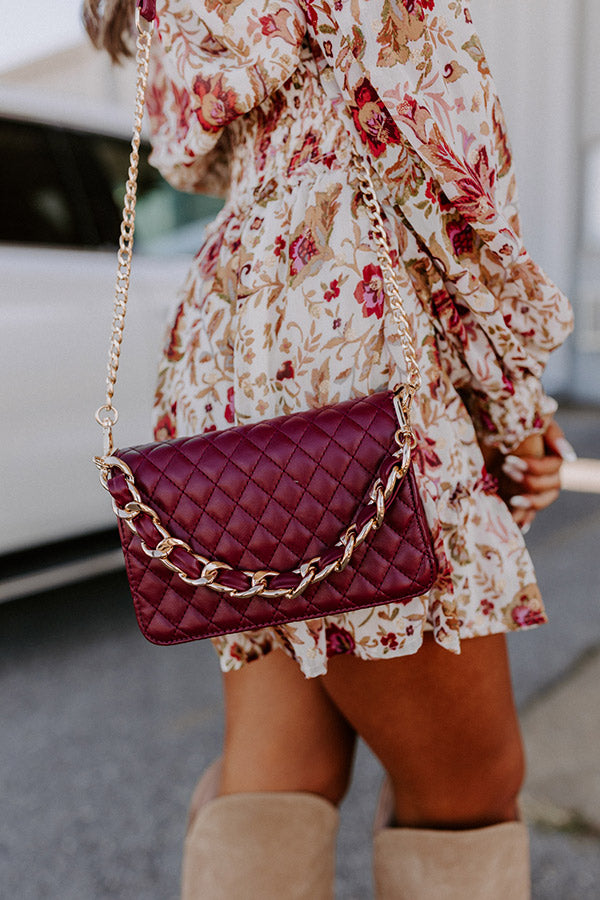 Autumn Elegance Crossbody In Merlot