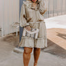Wishing For Wine Dress In Gold Curves Image - 1