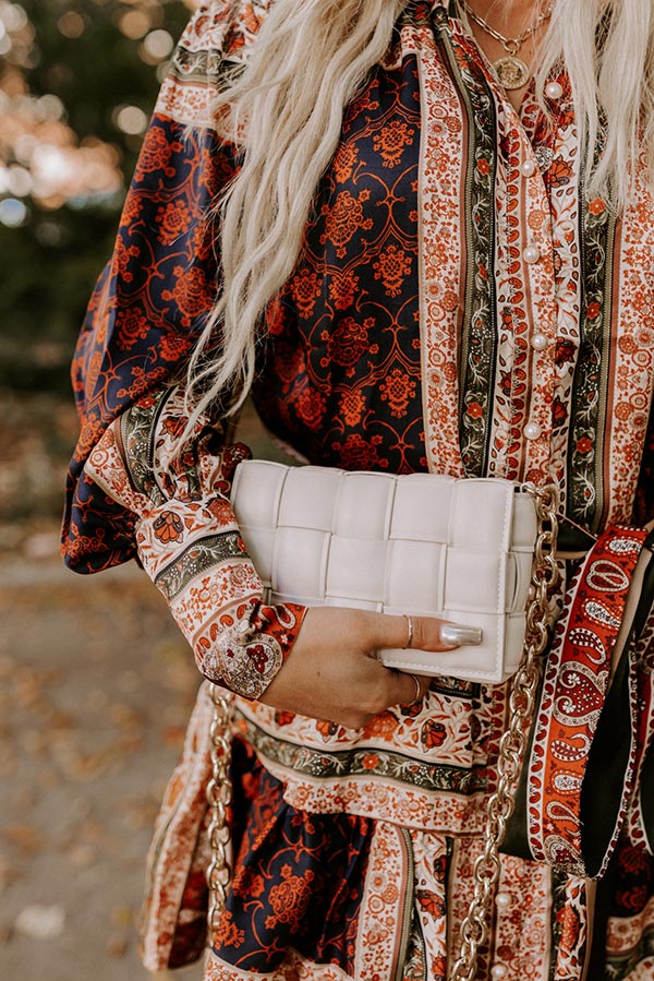 Luxe Landing Faux Leather Purse In Stone