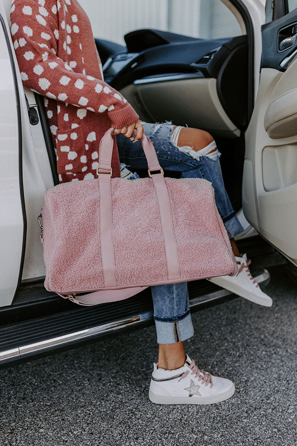 Time To Travel Weekend Sherpa Tote
