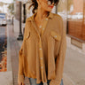 Making It Work Waffle Knit Top In Camel Image - 1