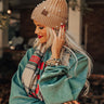 Cozy Zone Embellished Beanie In Iced Latte Image - 1