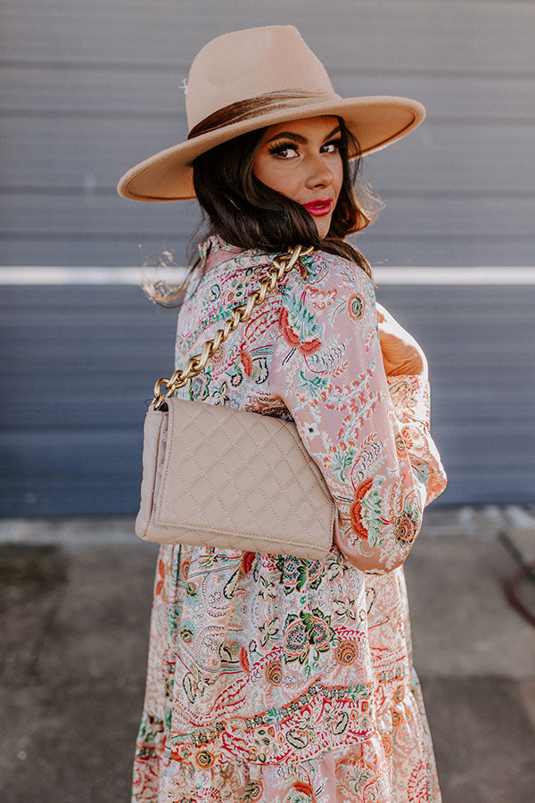 Brisk Evening Crossbody In Warm Taupe Image - 1