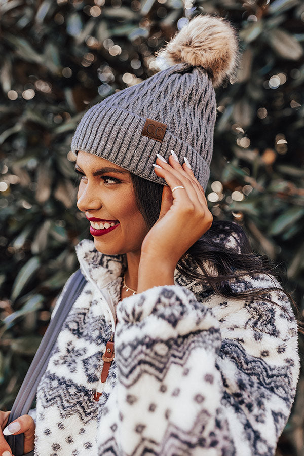 Fall Festival Beanie In Dark Grey Image - 1