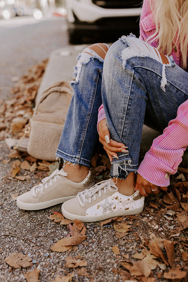 The Katey Sneaker In Birch