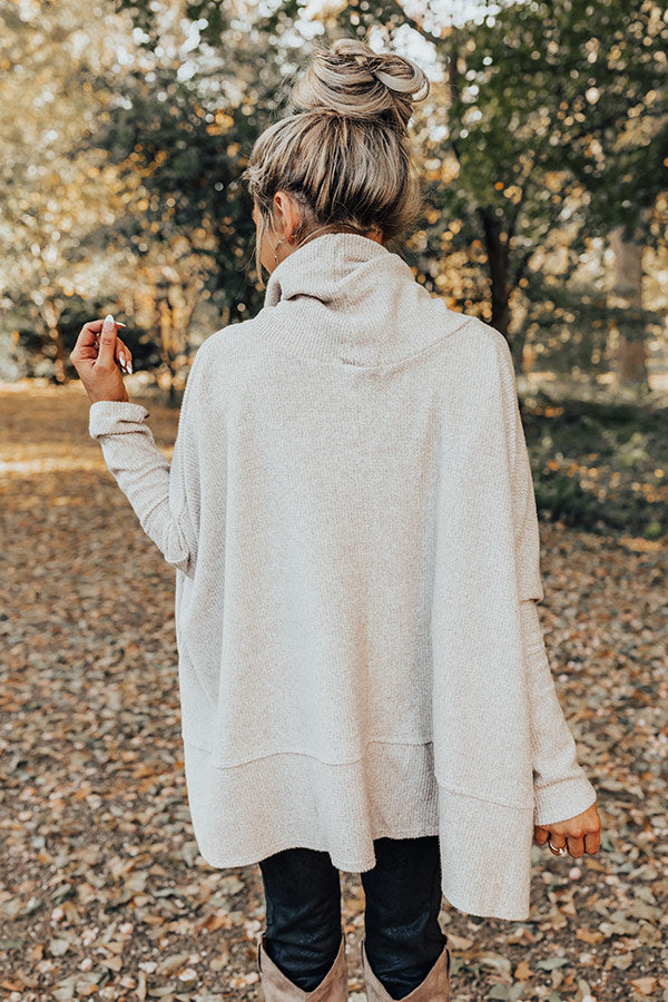 Counting Kisses Waffle Knit Sweater In Birch Image - 5