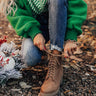 The Timber Faux Suede Bootie In Brown Image - 1