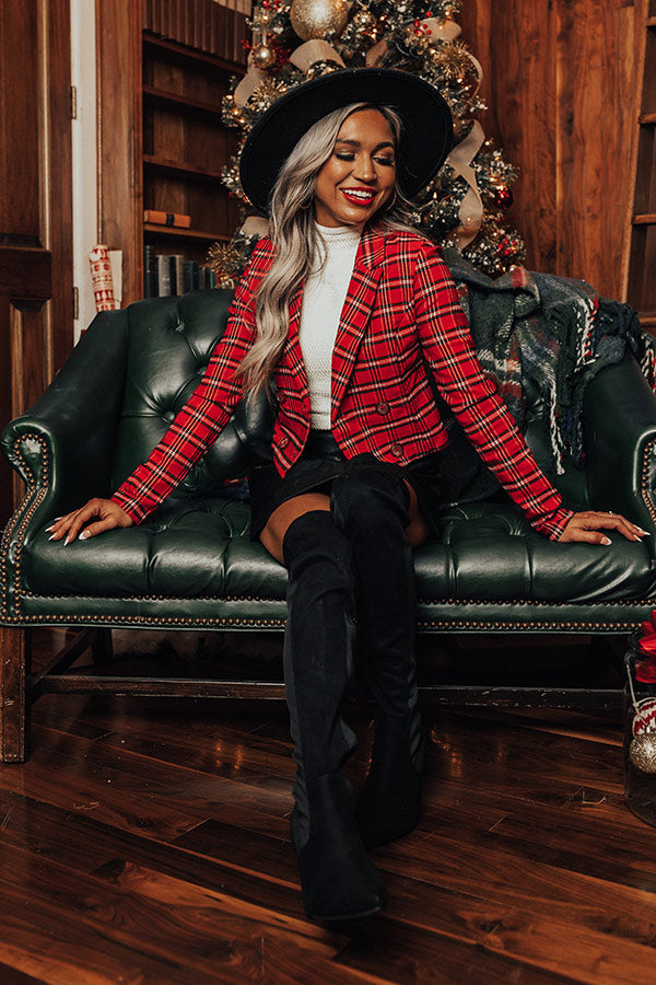 Endless Cheer Plaid Blazer Image - 2