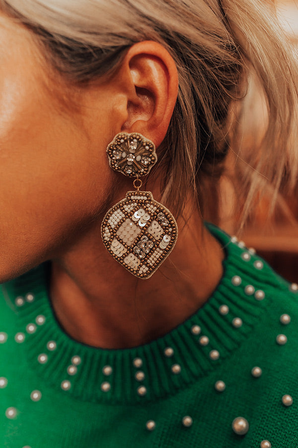 Endless Cheer Beaded Earrings In Gold Image - 2