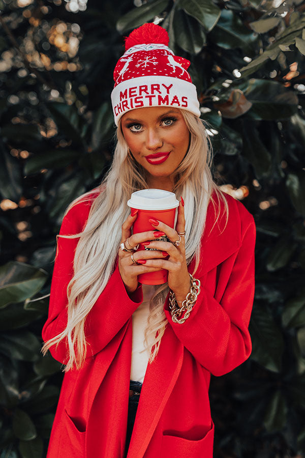 Merry Christmas Beanie Image - 1