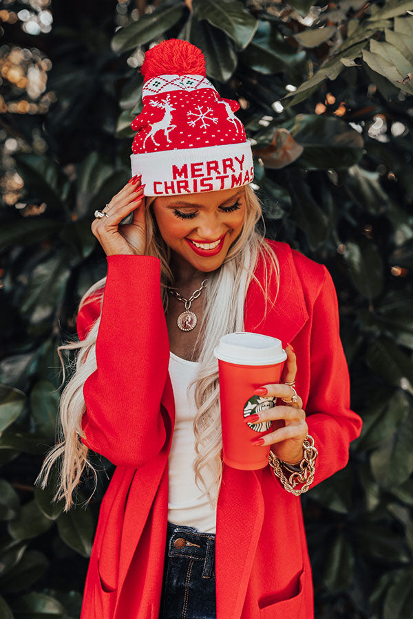 Merry Christmas Beanie Image - 2