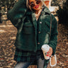Wintry Winds Sherpa Jacket In Hunter Green Image - 1