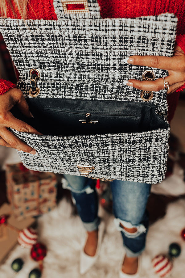 Favorable Day Tweed Crossbody In Black Image - 2