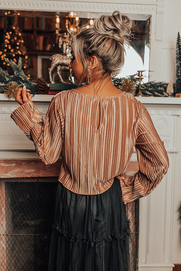 Bubbly And Blissful Pleated Top Image - 5