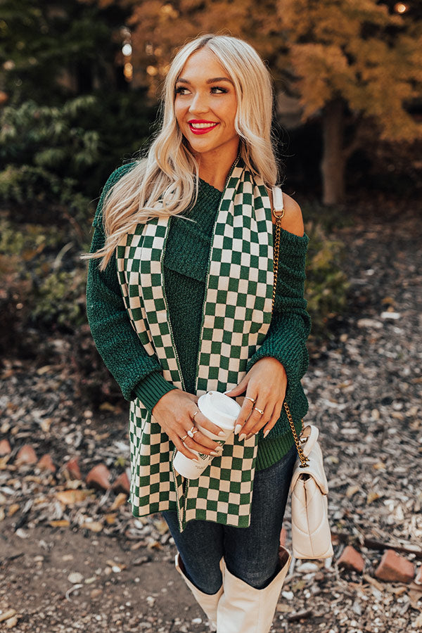 Brisk Evening Checkered Scarf Image - 1