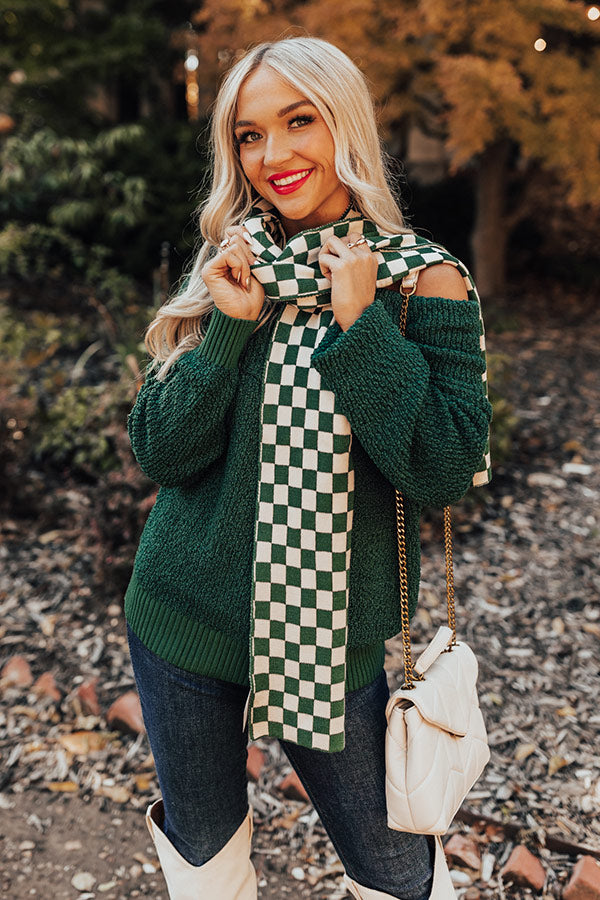 Brisk Evening Checkered Scarf Image - 2