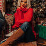 Aspen Trails Knit Sweater In Red Image - 1
