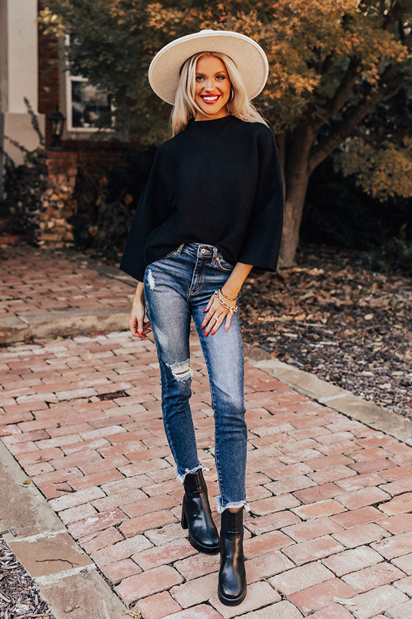 Winter Ridge Sweater In Black Image - 2